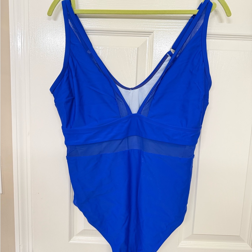 Vibrant Blue One-Piece Swimsuit
